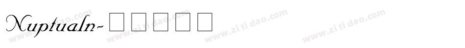 Nuptualn字体转换