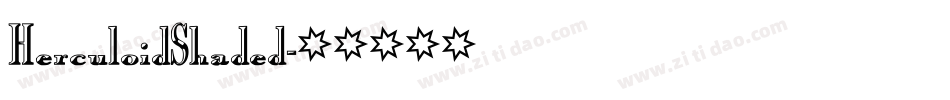 HerculoidShaded字体转换