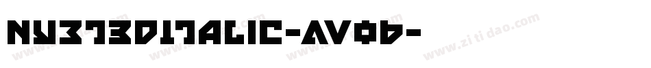 Nyet3DItalic-AVo6字体转换