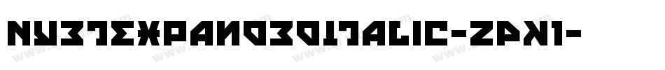 NyetExpandedItalic-zPK1字体转换