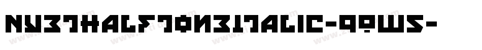 NyetHalftoneItalic-9Ow5字体转换