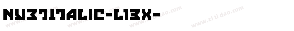 NyetItalic-l13X字体转换
