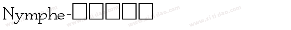 Nymphe字体转换