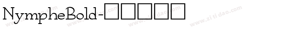 NympheBold字体转换
