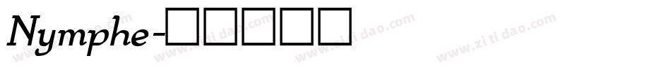 Nymphe字体转换