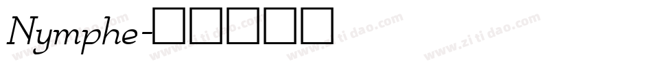 Nymphe字体转换