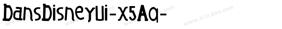 DansDisneyUi-x5Aq字体转换