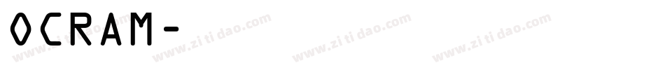 OCRAM字体转换