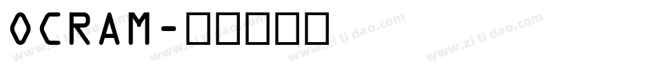 OCRAM字体转换