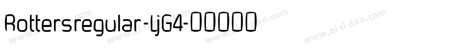 Rottersregular-LjG4字体转换