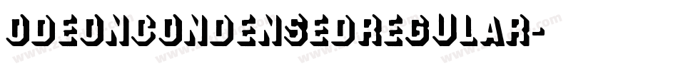 OdeonCondensedRegular字体转换