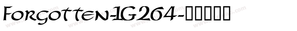 Forgotten-1G264字体转换