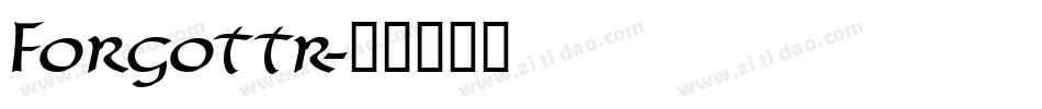 Forgottr字体转换