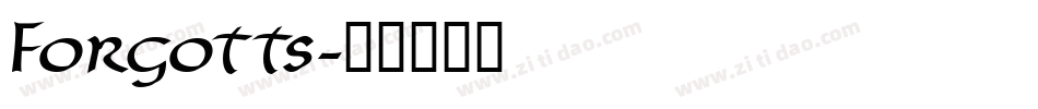 Forgotts字体转换