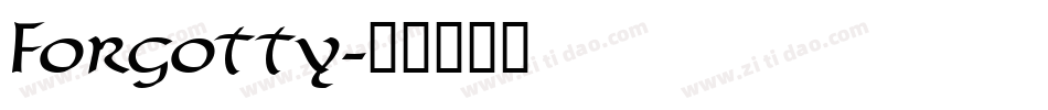 Forgotty字体转换