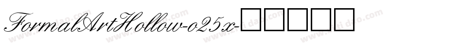 FormalArtHollow-o25x字体转换