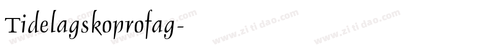 Tidelagskoprofag字体转换