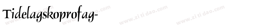 Tidelagskoprofag字体转换