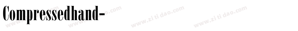 Compressedhand字体转换