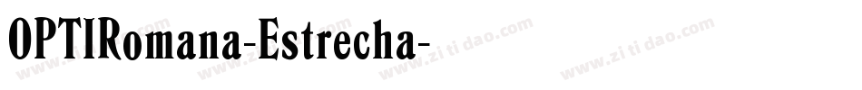 OPTIRomana-Estrecha字体转换