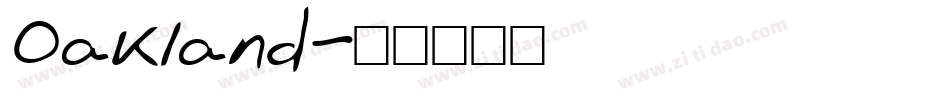 Oakland字体转换