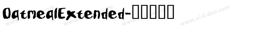 OatmealExtended字体转换