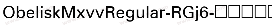 ObeliskMxvvRegular-RGj6字体转换