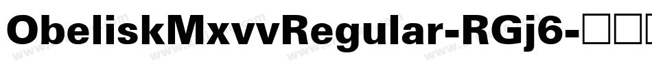 ObeliskMxvvRegular-RGj6字体转换