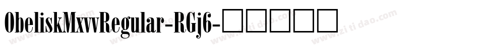 ObeliskMxvvRegular-RGj6字体转换