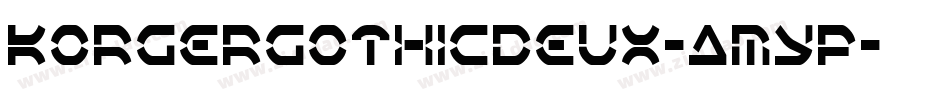KorgerGothicDeux-AmYp字体转换