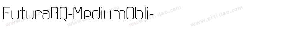 FuturaBQ-MediumObli字体转换