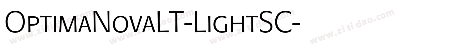 OptimaNovaLT-LightSC字体转换
