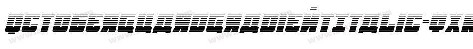 OctoberGuardGradientItalic-0XRv字体转换