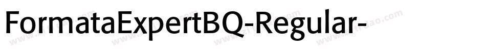 FormataExpertBQ-Regular字体转换