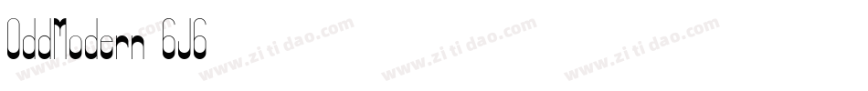 OddModern-6J6字体转换