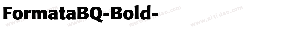 FormataBQ-Bold字体转换
