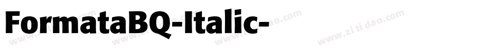 FormataBQ-Italic字体转换