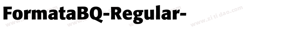 FormataBQ-Regular字体转换