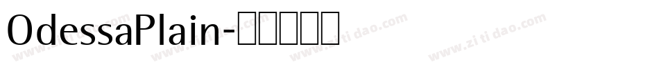 OdessaPlain字体转换