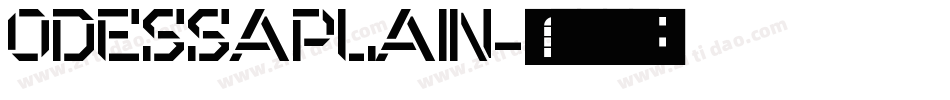 OdessaPlain字体转换