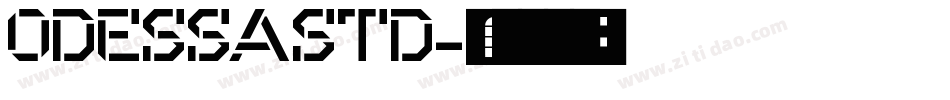 OdessaStd字体转换