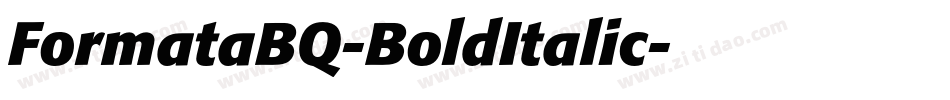FormataBQ-BoldItalic字体转换