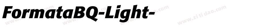 FormataBQ-Light字体转换