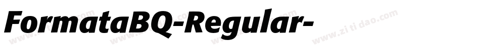 FormataBQ-Regular字体转换
