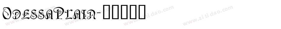 OdessaPlain字体转换