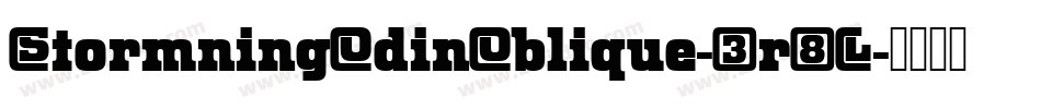 StormningOdinOblique-3r8L字体转换
