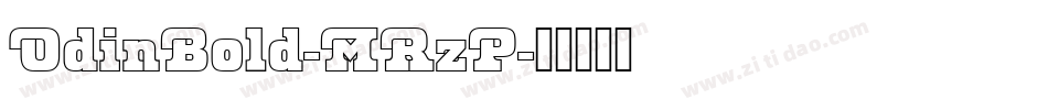 OdinBold-MRzP字体转换