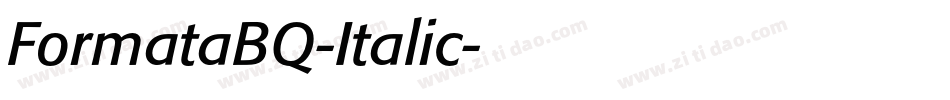 FormataBQ-Italic字体转换