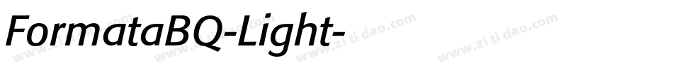 FormataBQ-Light字体转换