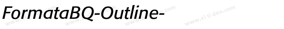 FormataBQ-Outline字体转换